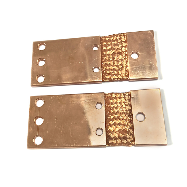 Flexibler geflochtener Drahtverbinder aus blankem Kupfer